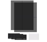 sourcing map Película polarizada, hojas polarizadas adhesivas de 9.7 pulgadas, filtro polarizador lineal con kit de limpieza raspador para reparación de pantalla LCD, educación física, 0 grados/90