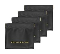 sourcing map Pequeña bolsa de maquillaje para monedero, bolsa de cosméticos portátil de poliuretano, bolsa organizadora de cierre automático para tarjetas de cambio de monedas, Black
