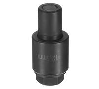 sourcing map Perforadora de chapa de metal de 12,5 mm, rodamiento de acero, kit de perforación manual de corte preciso con vástago hexagonal externo para fregadero de placa de acero inoxidable, color