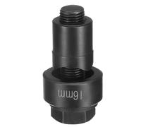 sourcing map Perforadora de chapa de metal de 16 mm, rodamiento de acero, kit de perforación manual de corte preciso con vástago hexagonal externo para fregadero de placa de acero inoxidable, color