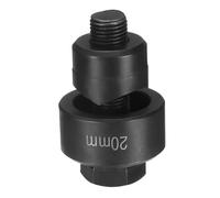 sourcing map Perforadora de chapa de metal de 20 mm, rodamiento de acero, kit de perforación manual de corte preciso con vástago hexagonal externo para fregadero de placa de acero inoxidable, color