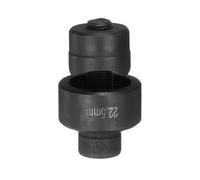 sourcing map Perforadora de chapa de metal de 22,5 mm, rodamiento de acero, corte preciso, kit de perforación manual para placa de acero de metal, fregadero, acero inoxidable, negro