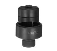 sourcing map Perforadora de chapa de metal de 25,4 mm, rodamiento de acero, corte preciso, kit de perforación manual para placa de acero de metal, fregadero, acero inoxidable, negro