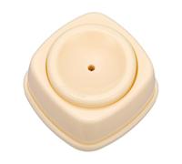 sourcing map Perforadora de huevos crudos con bloqueo de seguridad, herramienta perforadora de acero inoxidable para hervir bien para cocinar, hornear, desayuno, beige