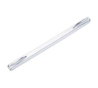 sourcing map Perilla de puerta de repuesto de 130 mm de largo, manija de puerta cuadrada, pieza de repuesto para montaje de muebles, proyectos de bricolaje, tono plateado