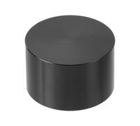 sourcing map Perillas de potenciómetro de aluminio de 1/4 x 1.6 pulgadas, eje recto en forma de D, perillas de control de tono de volumen para bajo de guitarra, color negro