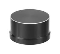 sourcing map Perillas de potenciómetro de aluminio de 1/4 x 1.9 pulgadas, en forma de D, perilla de control de tono de volumen para bajo de guitarra, color negro