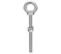 sourcing map Perno de ojo de elevación, 1 juego de pernos de ojo M12x150mm con arandela de tuerca 304 de acero inoxidable para colgar artículo