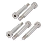 sourcing map Perno Tornillo de 6 mm dia Hombro longitud de 30 mm hombro M5 Rosca cabeza hueca hexagonal 5 piezas
