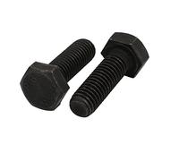 sourcing map Perno Tornillo De Cabeza Hexagonal De 2Pcs Grado 8.8 M8X25mm Rosca Izquierda Completamente Roscado