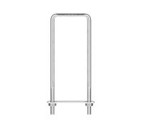 sourcing map Pernos cuadrados en U, 2 juegos de 62 mm de ancho interior de 200 mm de longitud, perno de abrazadera en U de acero inoxidable M8 304 con tuercas y placas, para remolque de barco