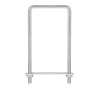 sourcing map Pernos cuadrados en U, 82 mm, ancho interior de 200 mm de longitud, perno de abrazadera en U de acero inoxidable M8 304 con tuercas y placas, para remolque de barco