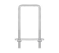 sourcing map Pernos en U Cuadrados, 52mm (2,05") de Ancho Interior, 120mm de Longitud, M6 Perno de Abrazadera en U de Acero Inoxidable 304 con Tuercas y Placas, para Remolque de Barco