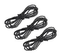 sourcing map Persianas Cuenta Cadena Cordón, 2.19 Yardas 3uds Romanos Vertical Rodillo Cortinas para Ventana Cortina Persiana Reemplazo Piezas, Negro