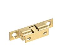 sourcing map Pestillo de Agarre de Tensión de Puerta de Armario Ropero de Doble bola de Latón 50mm Longitud de Tono Oro