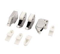 sourcing map Pestillo de empuje táctil con punta de cierre de puerta abierta de 4 piezas para gabinete de cocina