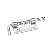 sourcing map Pestillo de resorte, cerradura de perno de barril de acero inoxidable 304 para diestros de 2,2 pulgadas para puerta de gabinete