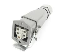 sourcing map PG11 HDC-HA 4 + PE 5 Pin Impermeable conectarador Rectangular Industrial AC 230/400V