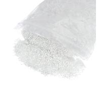 sourcing map Picados Vidrio Fibra Hilos 3mm Longitud Anti-agrietamiento Vidrio Fibras para Cemento Mezcla para Edificio Paredes Jardín Piso 1LB