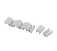 sourcing map Pie de Silla de Plástico, Protector de La Cubierta de Las Tapas de Los Tubos de Los Deslizamientos del Piso, 11mm de Diámetro 8 Piezas Blancas