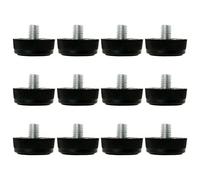 sourcing map Pies Patas niveladoras nivelador ajustable Protector de suelo de la pata de la mesa Muebles M8 deslizamiento 12 pcs M8x10x30mm