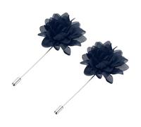 sourcing map Pin de solapa de flores, pin de solapa para hombre, trajes de boutonnieres hecho a mano, broche de satén para hombre, accesorios para boda, talla única, Tela satinada
