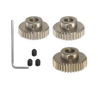 sourcing map Piñón 48P de Aluminio 7075, Engranajes de Motor 3Pzs 32T 33T 34T para Eje de Motor RC de 5mm, Engranajes de 48 Pasos para Coche RC, con Llave Hexagonal