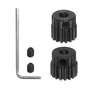 sourcing map Piñón Endurecido 48P, Engranajes de Motor Kit 2Pzs 15T 16T para Eje de Motor RC de 1/8 Pulgadas, Engranajes de 48 Pasos para Coche RC, con Llave Hexagonal