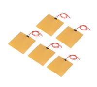 sourcing map Placa Calefactora de Película Calefactora, 12V 25W Almohadilla de Calor de Poliimida, Elementos Calefactores de Película Adhesiva PI 100mmx100mm Tira Calefactora, 5Pcs