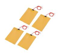 sourcing map Placa Calefactora de Película Calefactora, 24V 50W Almohadilla Térmica de Poliimida Adhesiva, Elementos Calefactores de Película PI de 135mmx95mm, 4Pcs