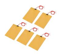 sourcing map Placa Calefactora de Película Calefactora, 24V 50W Almohadilla Térmica de Poliimida, Elementos Calefactores de Película Adhesiva PI 135mmx95mm Tira Calefactora, 5Pcs
