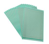 sourcing map Placa de circuito impreso universal de una cara de 12x18 cm para soldadura DIY 10 piezas