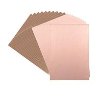 sourcing map Placa de circuito PCB laminada revestida de cobre de un solo lado, FR4 100x70 mm 3,94x2,76 pulgadas, 1,5 mm de espesor Placa PCB de prototipos DIY, Tablero de nombres, 20 piezas