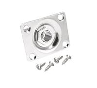 sourcing map Placa de salida de guitarra de 6,35 mm, enchufe de entrada para guitarra eléctrica, cromado