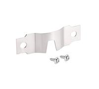 sourcing map Placa para Colgar Cuadros - Gancho Tipo U para Marcos con Tornillos - 20 uds Plata 48 mm x 15 mm x 0,7 mm, 20 piezas