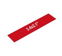sourcing map Placas de nombre grabadas de 2 x 10 x 0.04 pulgadas, ABS, personalizadas, grabadas con láser, para placas de identificación personalizadas, oficina, escritorio, suministros de bricolaje
