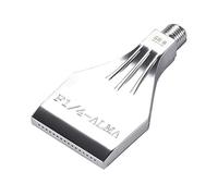 sourcing map Plana Boquilla, Rosca G1/4 Aleación Aluminio Aire Soplado Plano Chorro Boquilla G1 / 4-1 Piezas