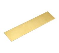 sourcing map Plancha de Latón, Hoja de Latón, 1 pieza de 8 x 2 x 0.04 pulgadas H62 láminas de metal para manualidades, reparaciones eléctricas, industria