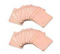 sourcing map Plano IC Chipset Térmico Cobre Disipador Calor para CPU GPU RAM 15 x 15 x 0.3mm 20uds