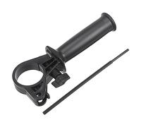 sourcing map Plástico Ajustable Lateral Frontal Auxiliar Martillo Mango para 13A Impacto Taladro, 41-44mm Sujeción Rango con Escala Profundidad Regla