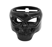 sourcing map Plástico Negro Forma De Calavera Coche Bebida Botella Bebida portavasos