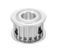 sourcing map Polea de correa de distribución, 5 m, 16 dientes, 13 mm, 1/2 pulgada, aleación de aluminio, engranajes de polea de rueda síncrona para impresoras 3D, máquinas CNC, color plateado