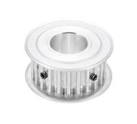 sourcing map Polea de correa de distribución, 5 m, 24 dientes, 18 mm, 45/64 pulgadas, aleación de aluminio, engranajes de polea de rueda síncrona, para impresoras 3D, máquinas CNC, industria, color