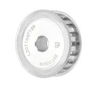 sourcing map Polea de correa dentada tipo L (paso de 3/8 pulgadas), 20 dientes, orificio de 15 mm, para correa de 0.5 pulgadas de ancho, rueda síncrona de aleación de aluminio P20L050-B15 para