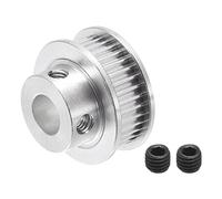 sourcing map Polea Síncrona de 40 Dientes, Polea de Correa de Distribución de Aluminio, 8mm Diámetro Interior 2mm Paso 17mm Altura, Rueda de Sincronización para 3D Impresora, Correa, CNC