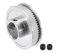 sourcing map Polea Síncrona de 60 Dientes, Polea de Correa de Distribución de Aluminio, 12mm Diámetro Interior 2mm Paso 17mm Altura, Rueda de Sincronización para 3D Impresora, Correa, CNC