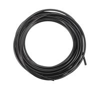 sourcing map Poliuretano Redondas Correas 3mm Diámetro 16.4ft(5 Metros) Longitud Lisa Superficie PU Uretano Correa para Tracción Transmisión, Negro