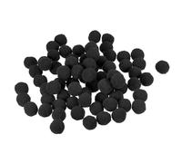 sourcing map Pom Fieltro Bolas Fieltro Tela 1.5cm 15mm Negro para Hogar Artesanía Proyecto Bricolaje Paquete de 100