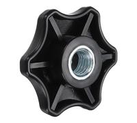 sourcing map Pomo de estrella, 5/20.3 cm-11, perillas de sujeción moleteadas en forma de estrella estriadas para atornillar, tuercas roscadas para muebles industriales, herramientas de plantillas