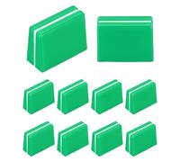 sourcing map Pomos universales para atenuador, color verde y blanco, potenciómetro deslizante, plástico de repuesto para consola mezcladora de controlador de DJ, paquete de 10